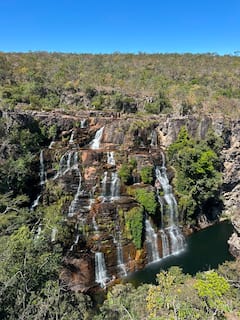 Chapada dos Veadeiros, senderos, cascadas y baño
