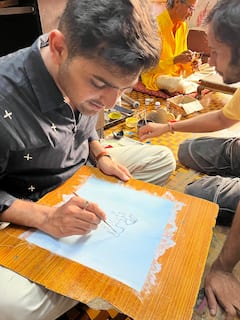 学习乌代浦的微型画艺术