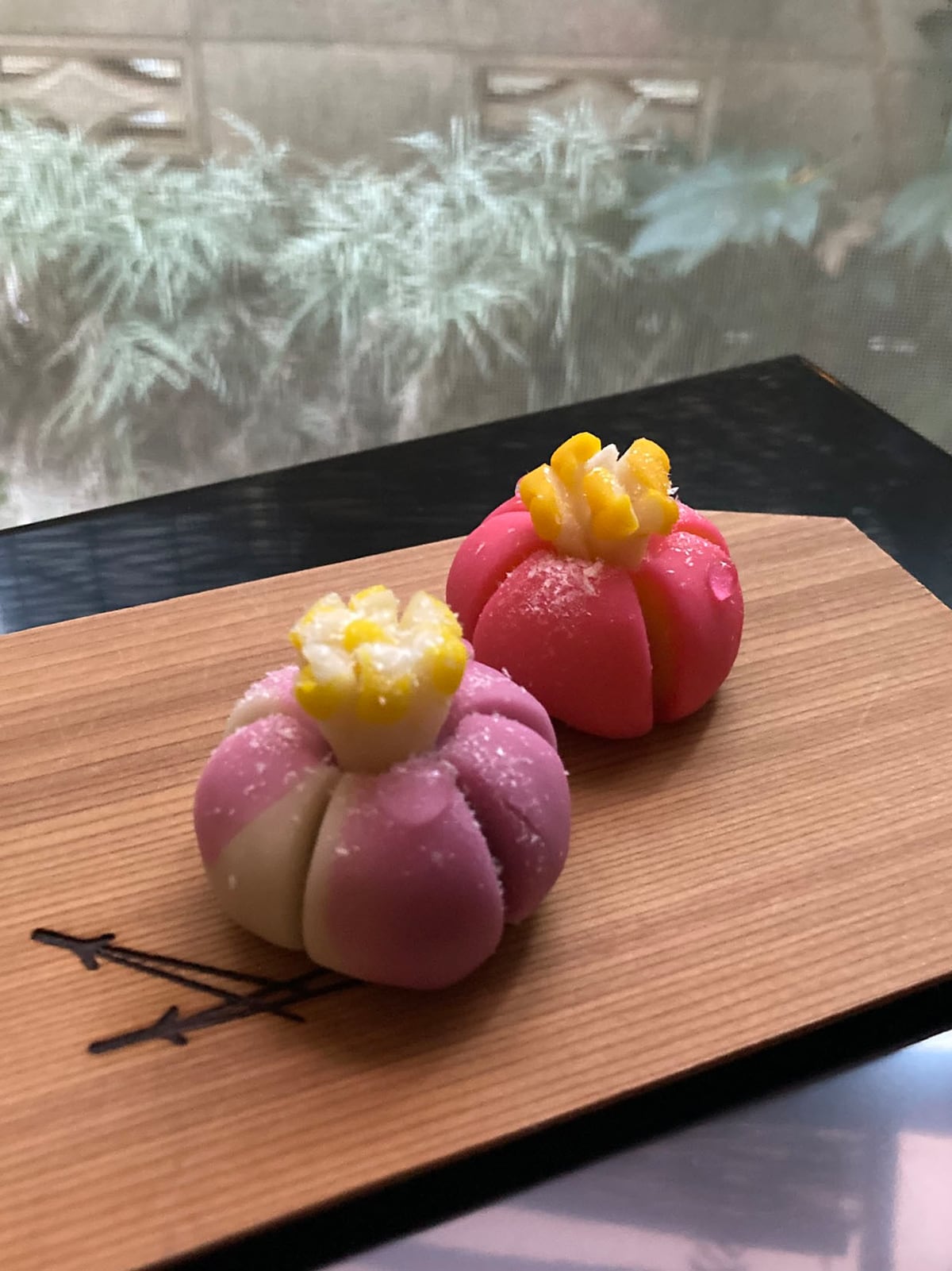 Colorful Japanese sweets making and matcha experience