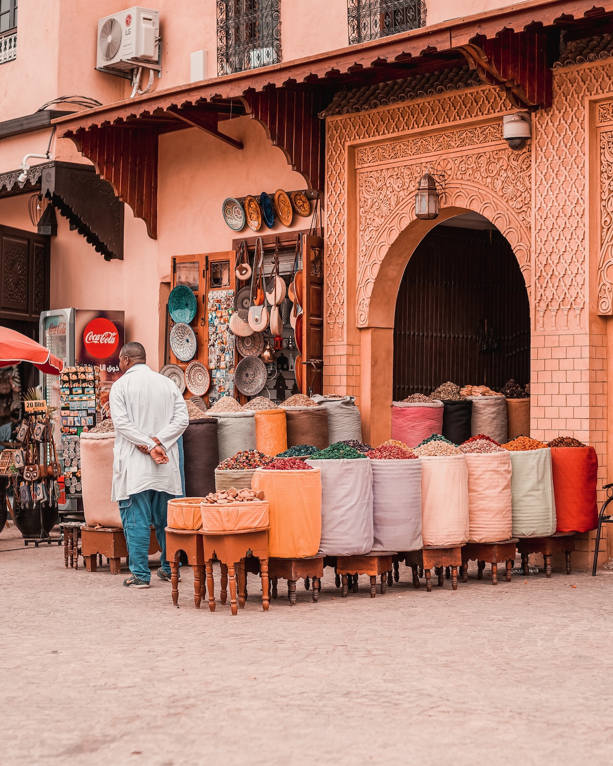 Visite d'un souk pour faire du shopping