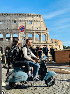 Ride a vintage Vespa through Rome