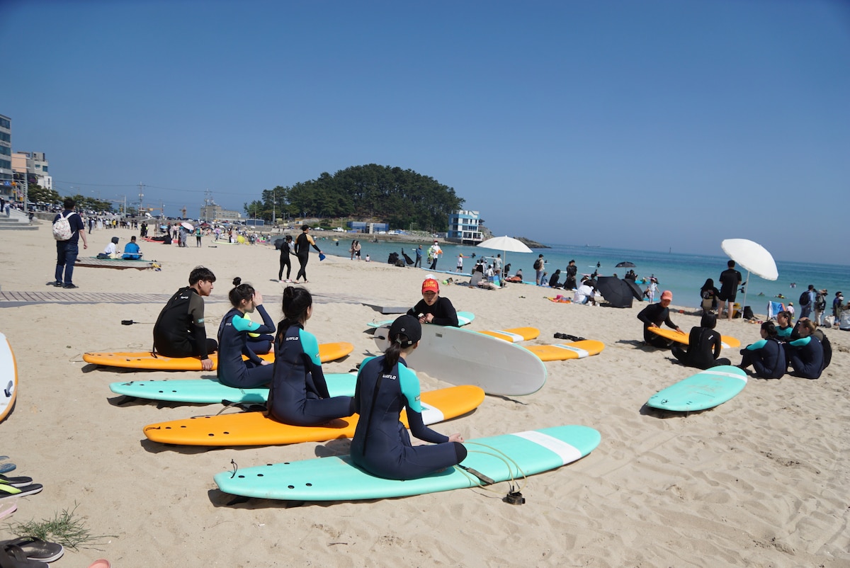 Busan tour Surf lesson experience in songjeong