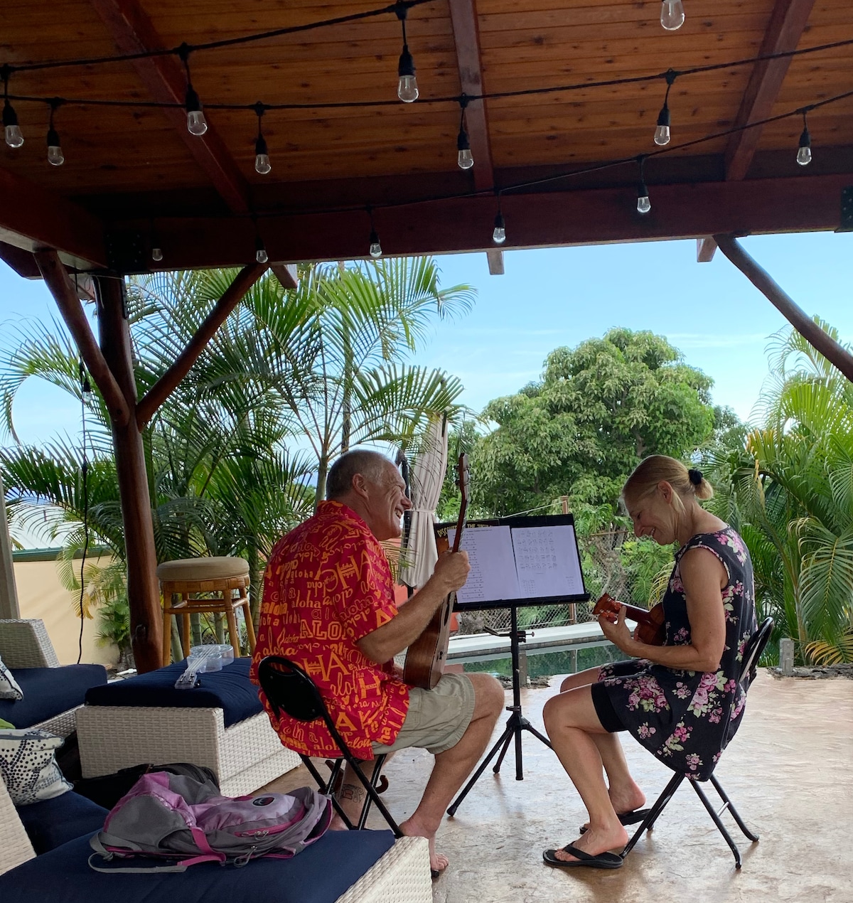 Play ‘Ukulele on the Lanai