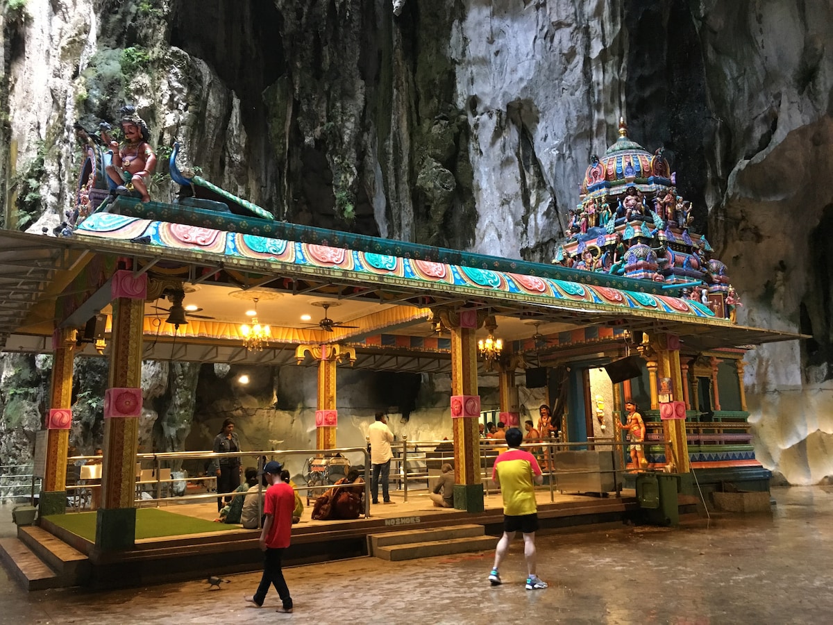 Find local food, Batu Caves, and a sacred temple