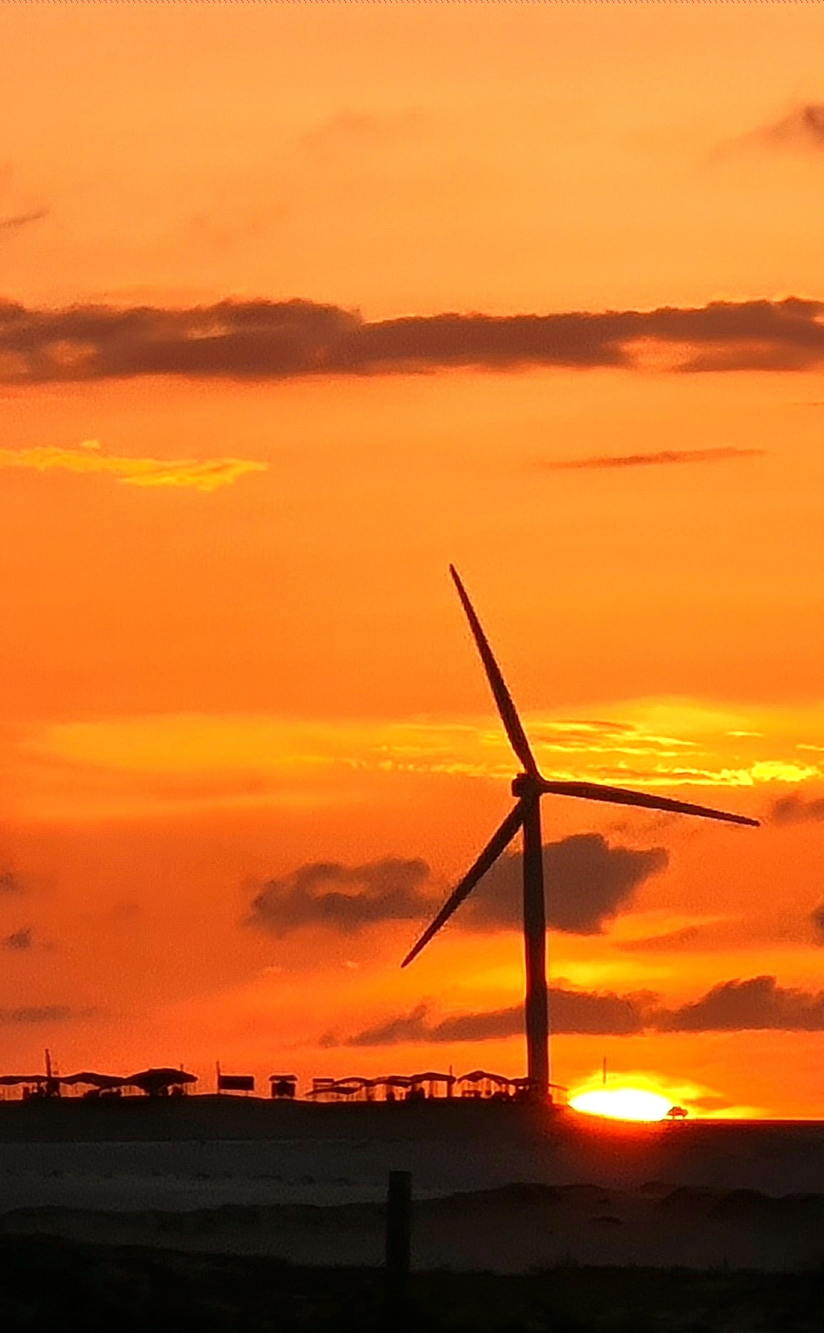 Wonderful sunset in the dunes