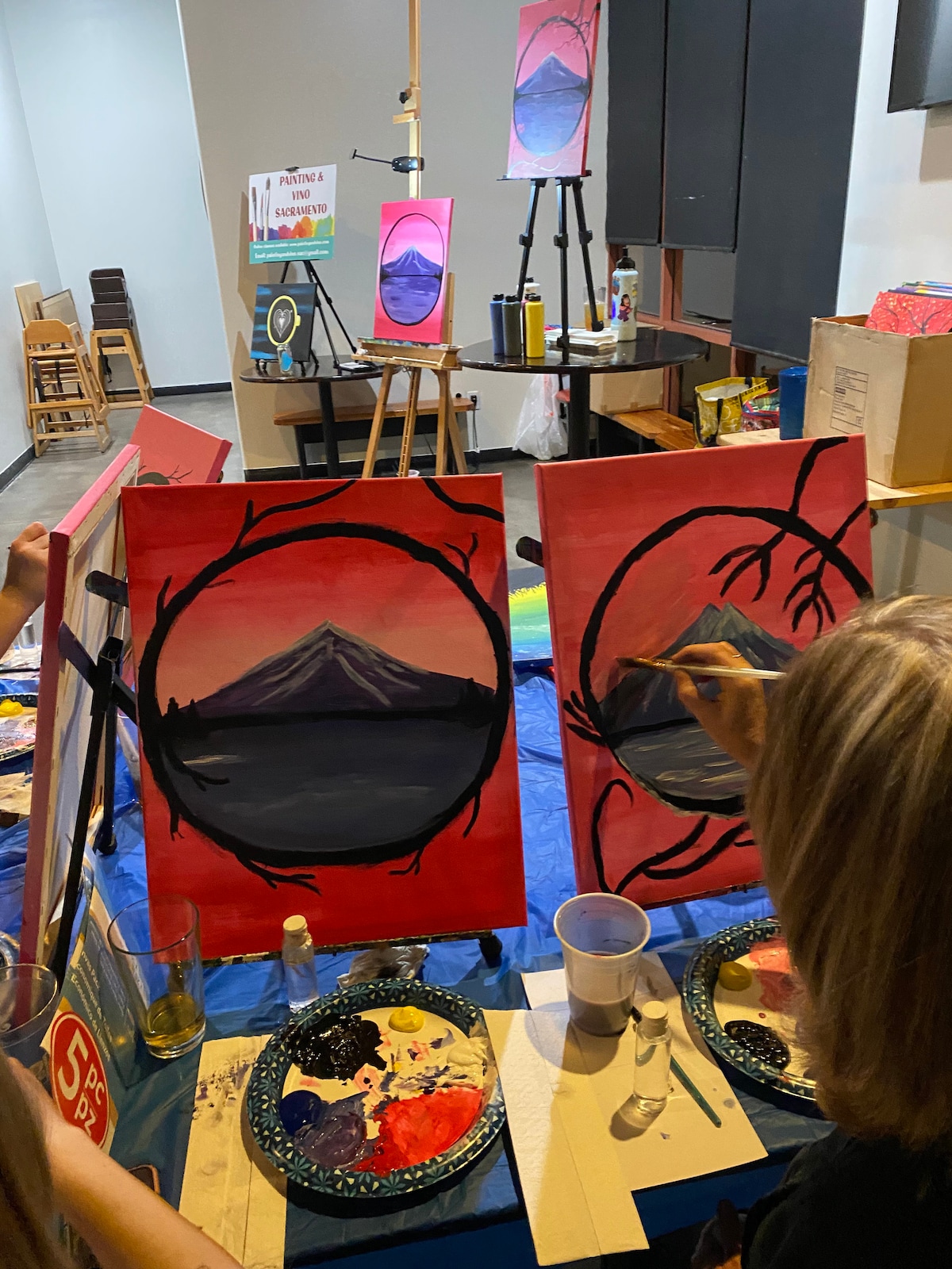 Paint and sip at Cross Roads Pizza & Pub Rocklin