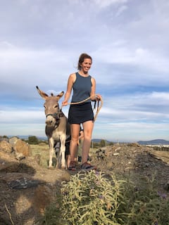 Trek through the Athens countryside with a donkey