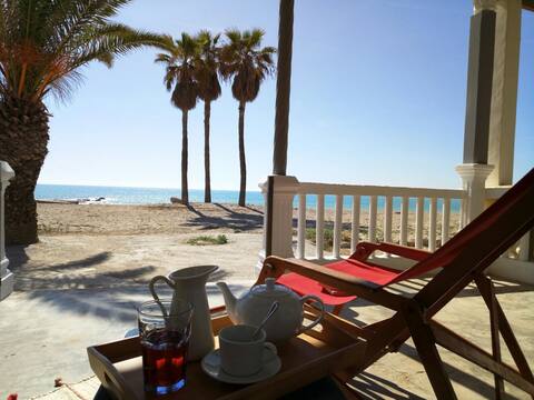 On the beachfront.House on the beachfront