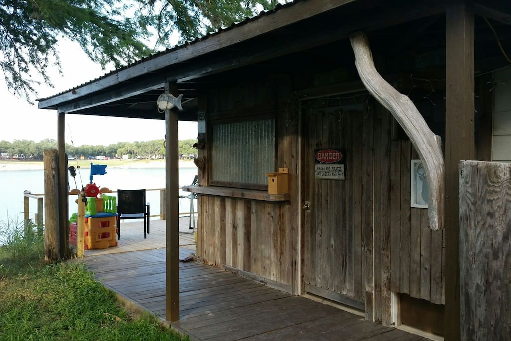 cabana and deck