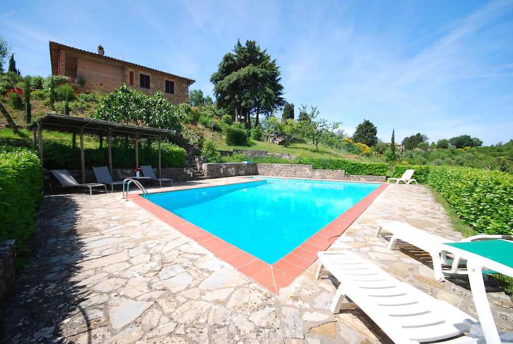 pool & house