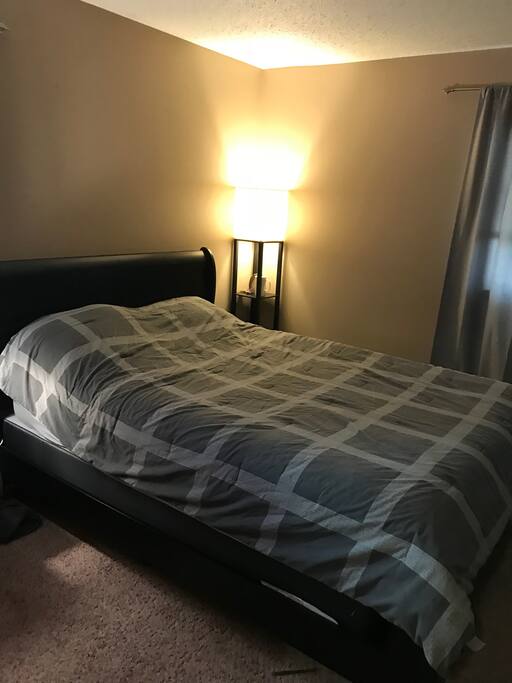 Bedroom includes queen bed and 40'' Smart TV