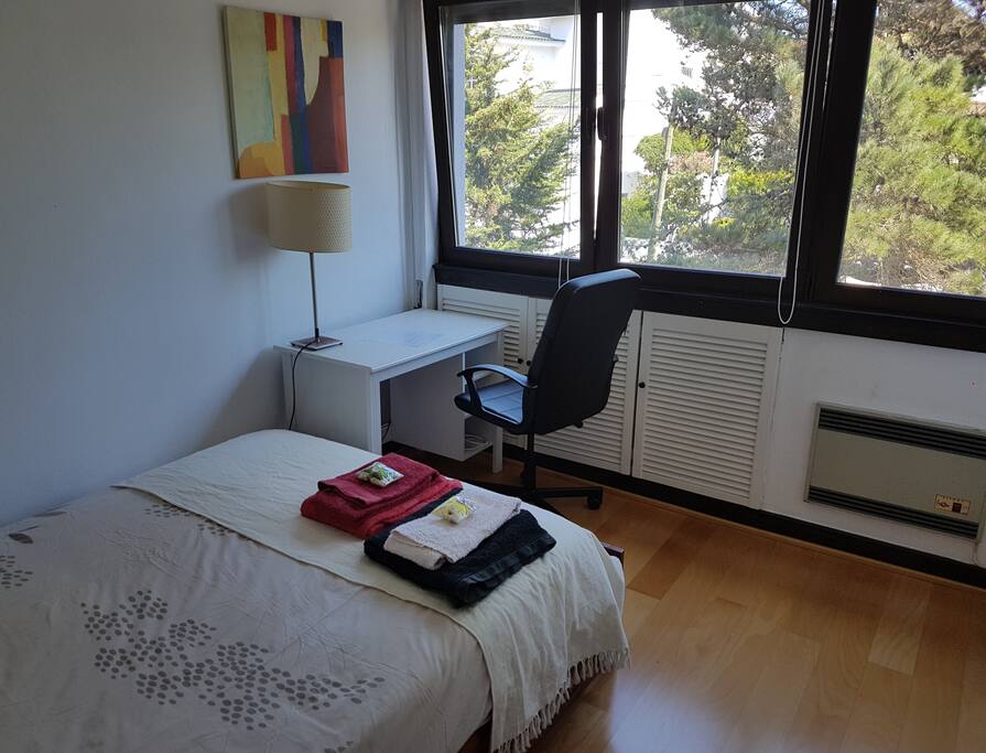 Work corner, with garden view