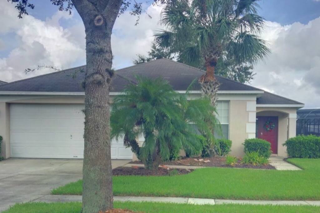Front view of the home