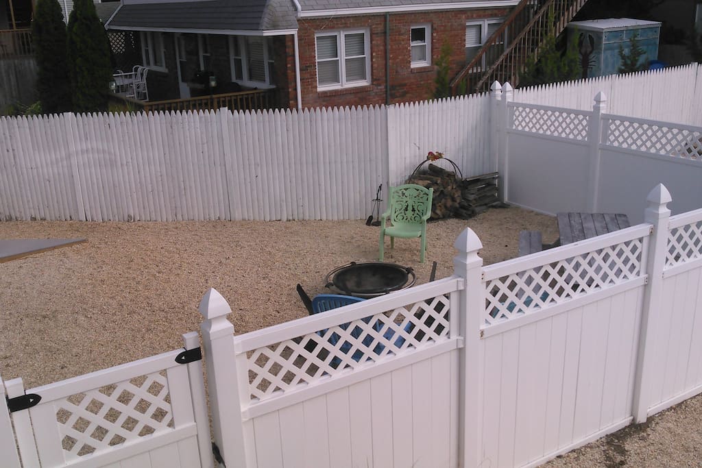 Fenced outdoor space