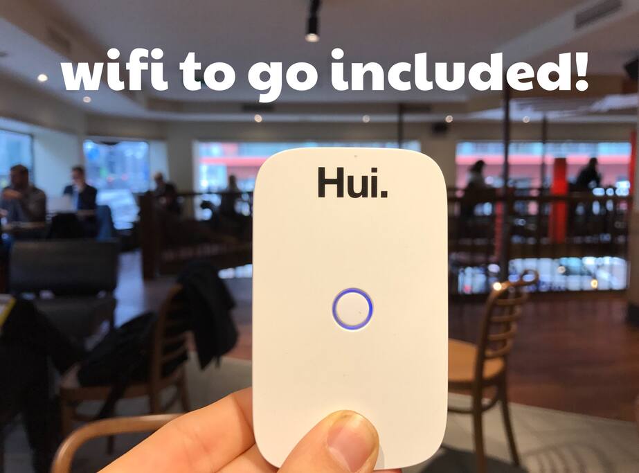 My wifi in the apartment is portable! Enjoy your stay in Vienna with unlimited wifi wherever you go!