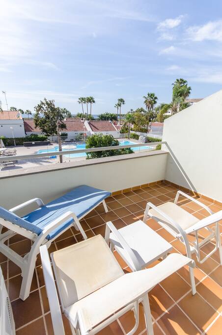 Sea view and pool view terrace