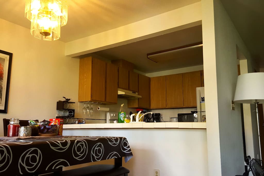 dining and kitchen