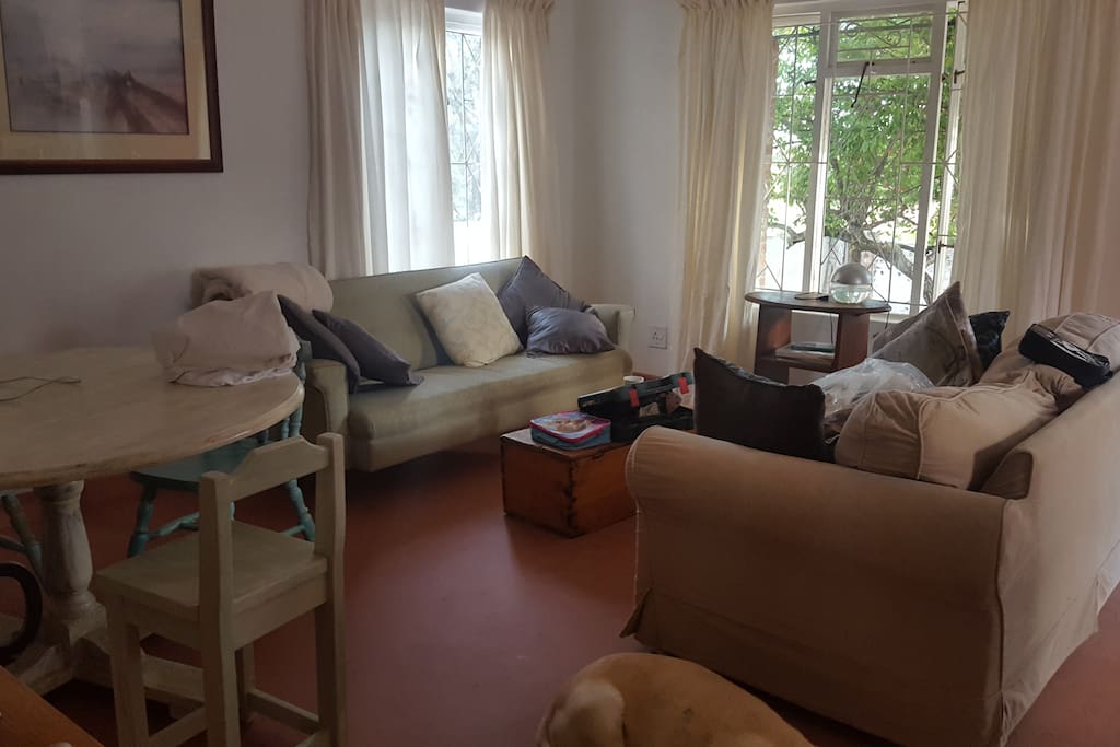 The shared lounge/dining room