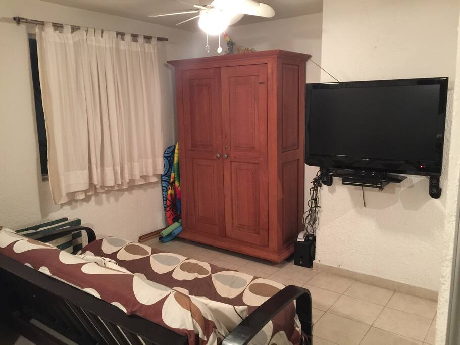 Sofa bed & TV