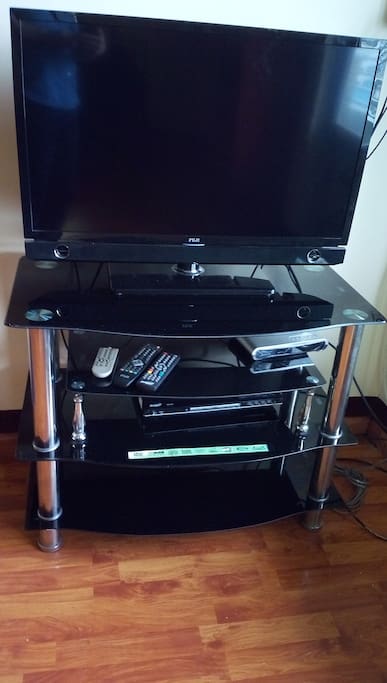 TV with Satellite channels and DVD player