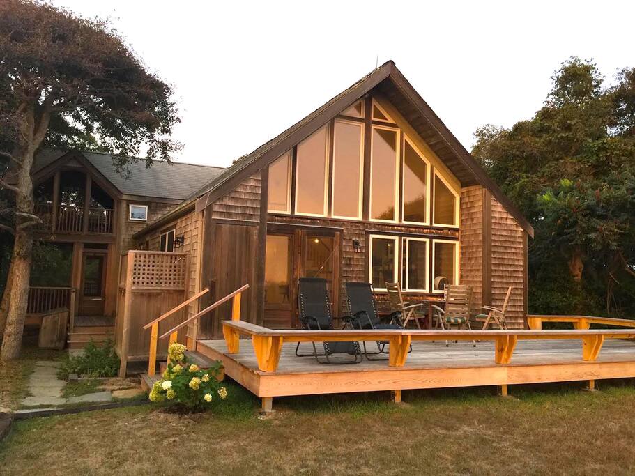 Relax on the front porch with beautiful views of the ocean