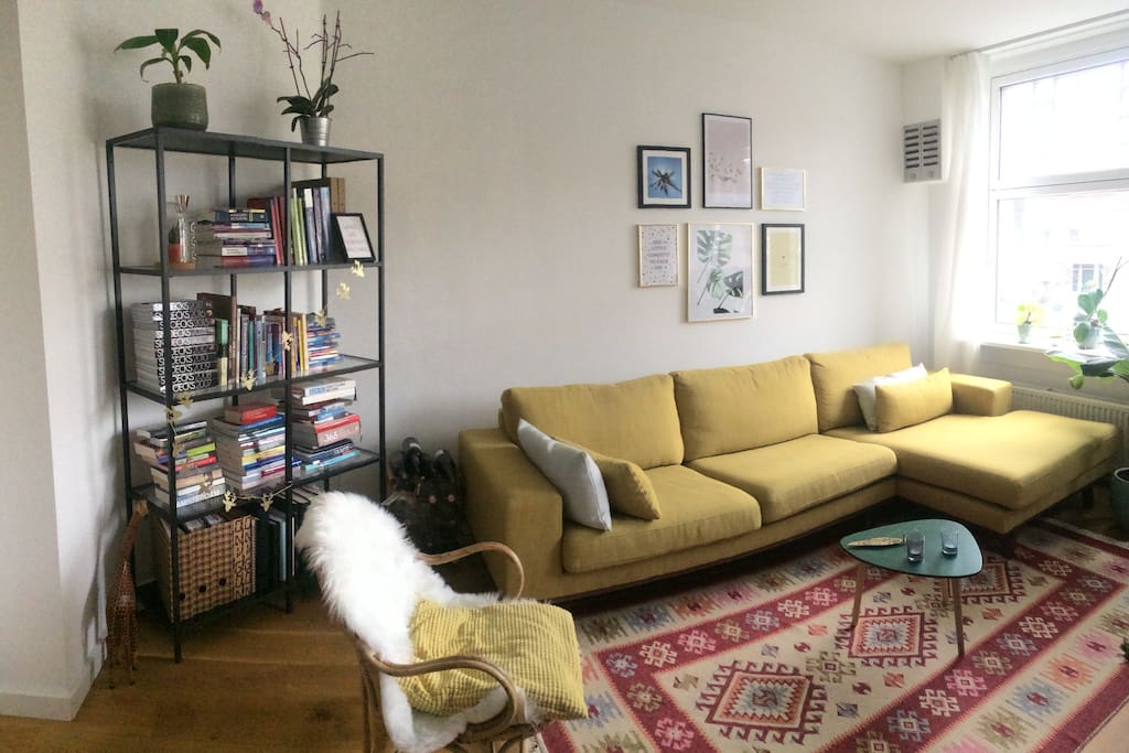 The living room.