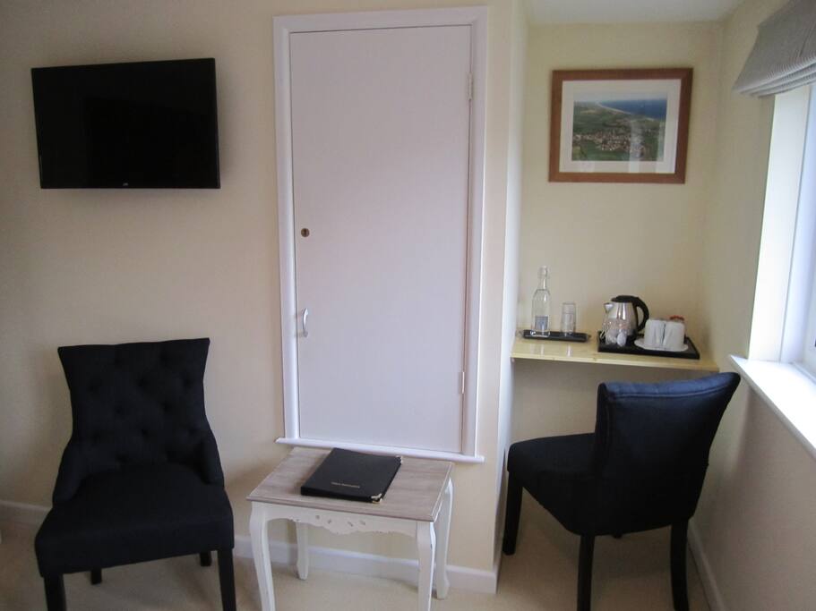 Within large guest room