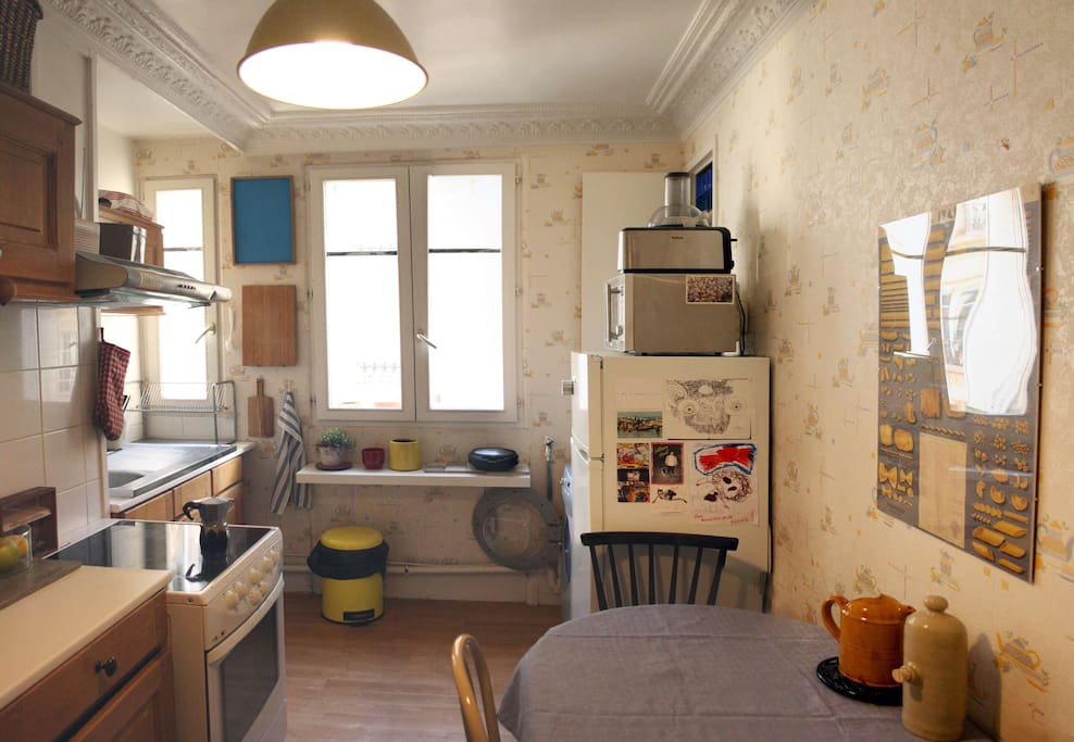 kitchen with dining table