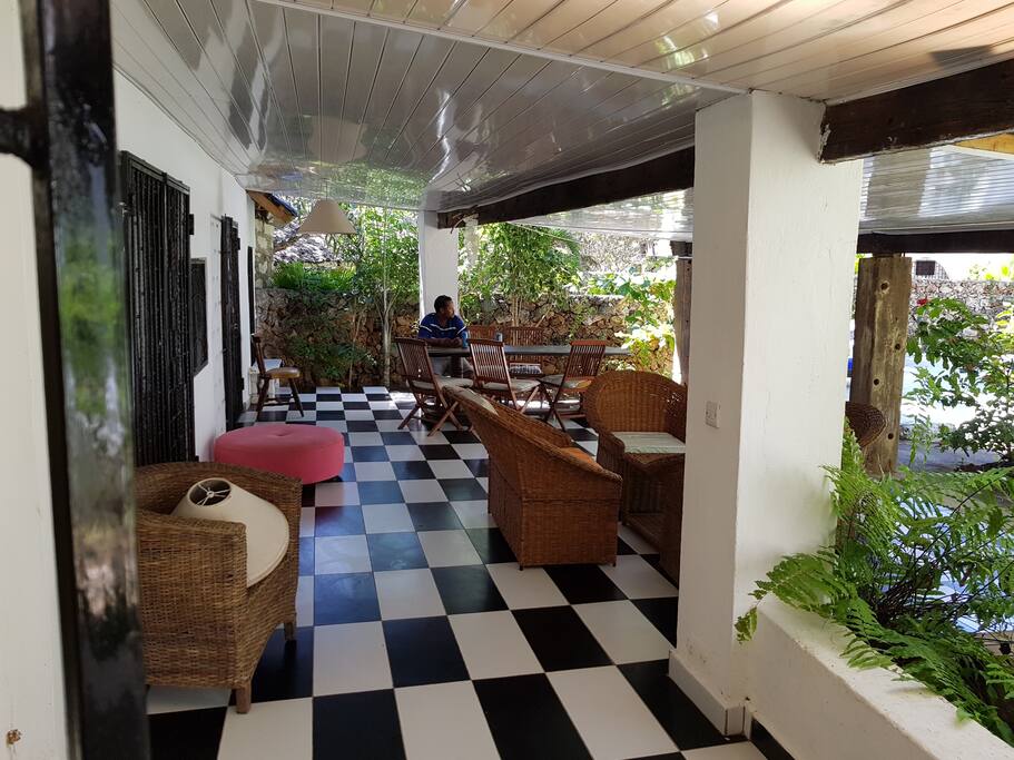 Veranda and main meal area always looking out towards the beach