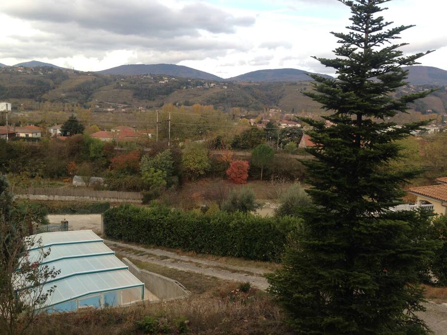 Vue sur le massif du Pilat