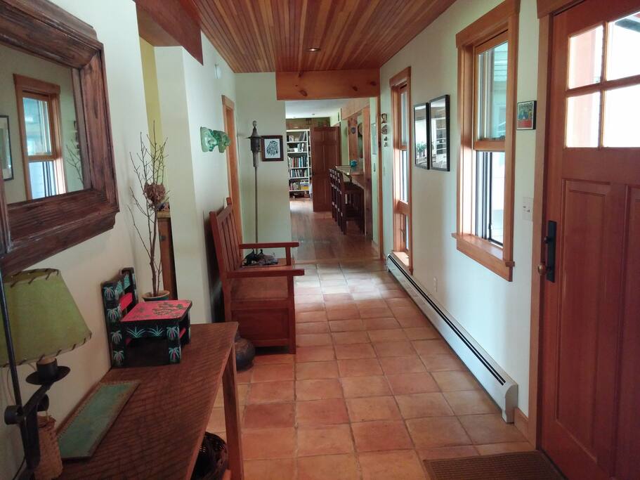 Hallway at entrance to house.