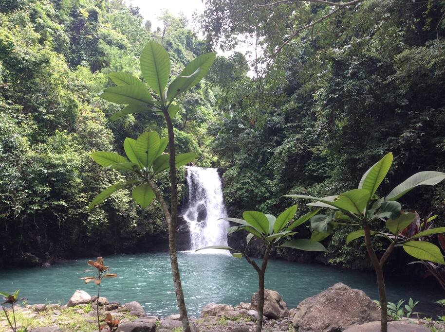Jembong waterfall short stroll from the house