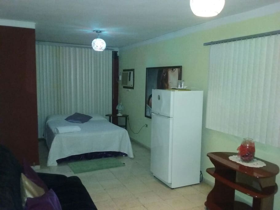 Dormitorio aledaño que lo separa una puerta de la habitacion principal.