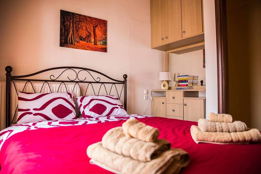 Bedroom with storage.