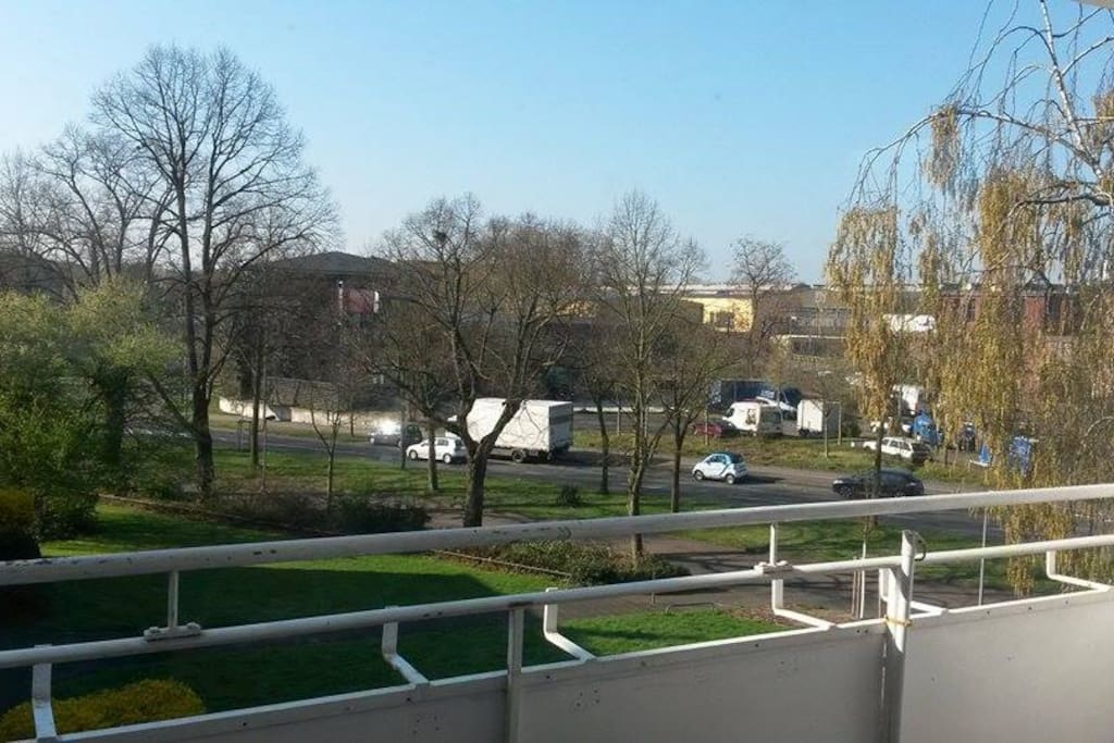 Aussicht vom größeren Balkon