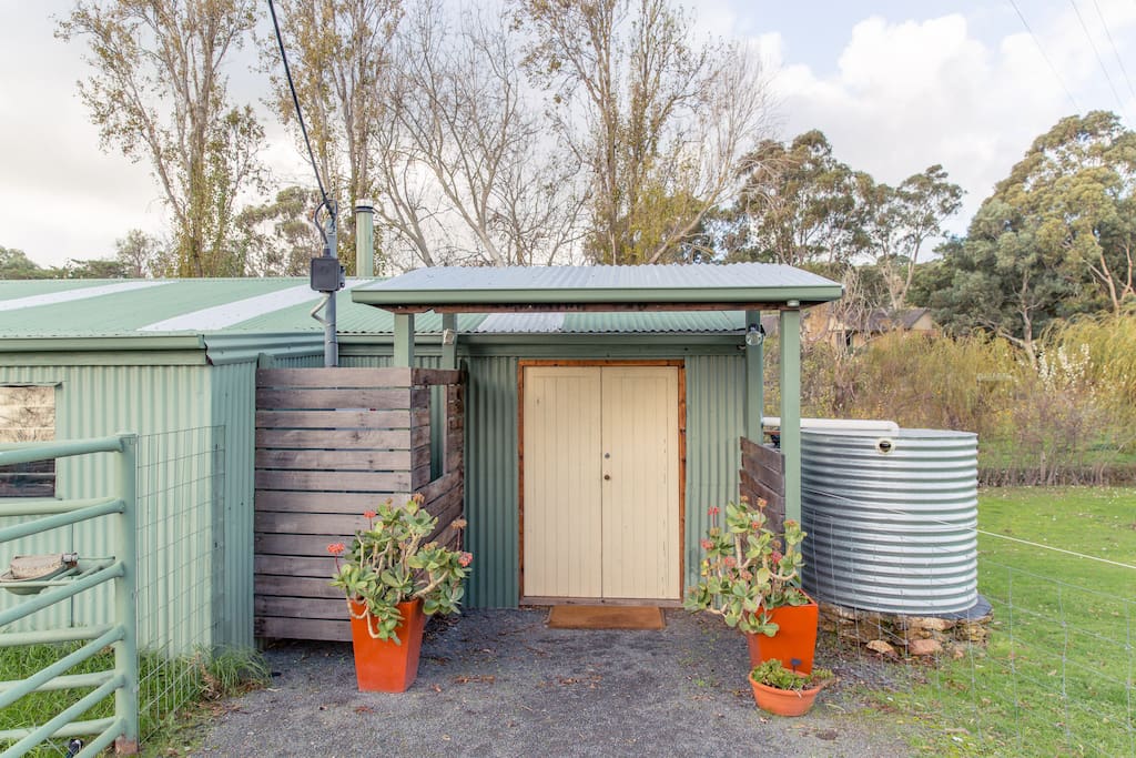 Shearing shed entrance