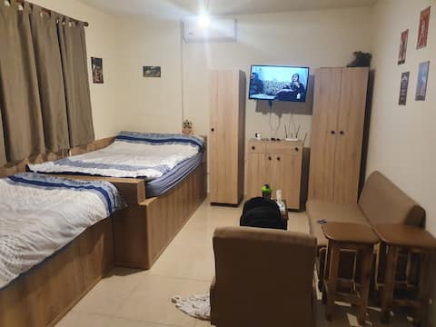 Good location; 24/7 electricity; fast internet.