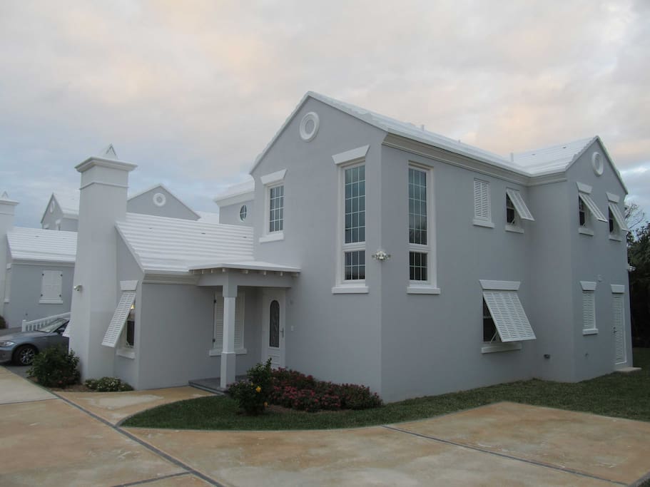 Home is at the end of a private driveway.