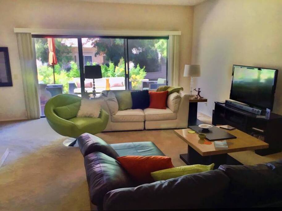 Decorated in a mid century theme