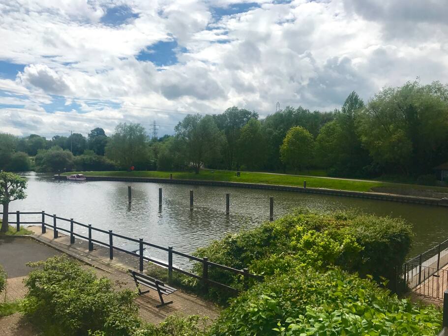 Beautiful views across the river