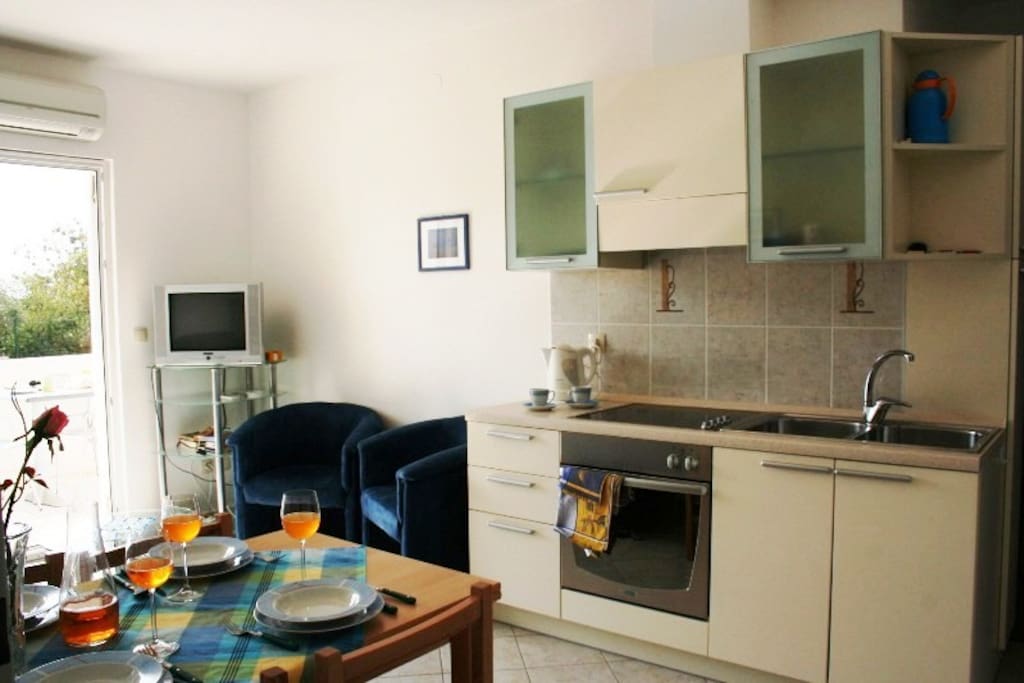 Kitchen and dining area