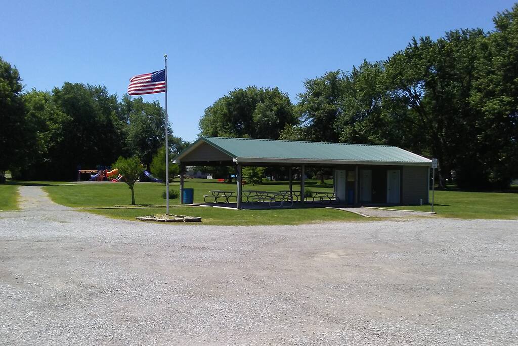 Bike trail picnic area near our house