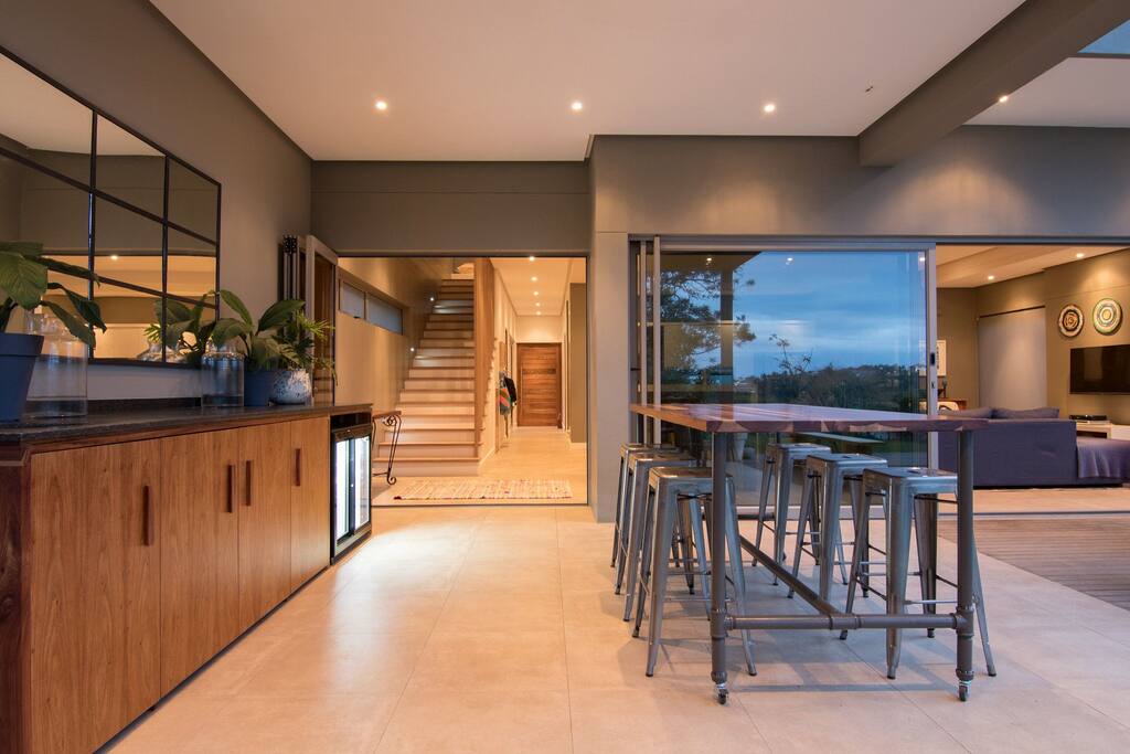Covered Patio and Bar Area