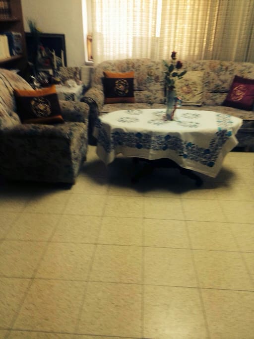 Living room with Dining table.