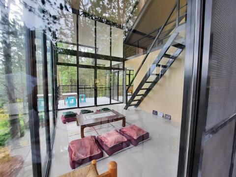 Unique Glass House on a Hill