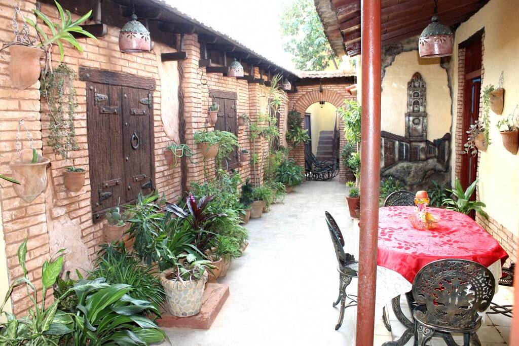 Patio with Interior Garden...