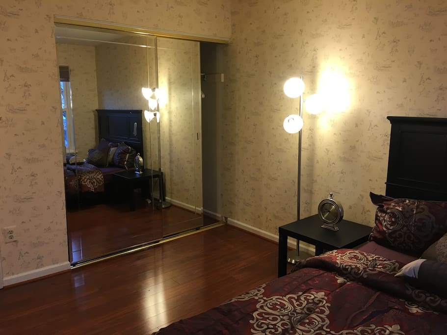 Spacious bedroom with plenty of closet space