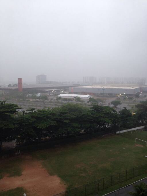 Vista para o centro de convenções Rio Centro.