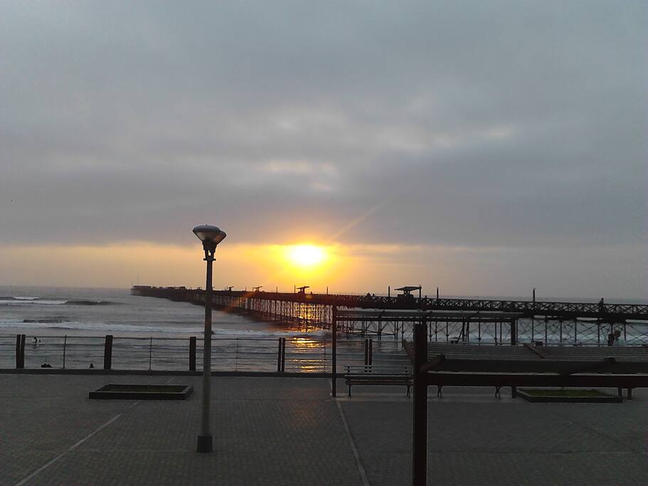 Vista del departamento fente al mar.
