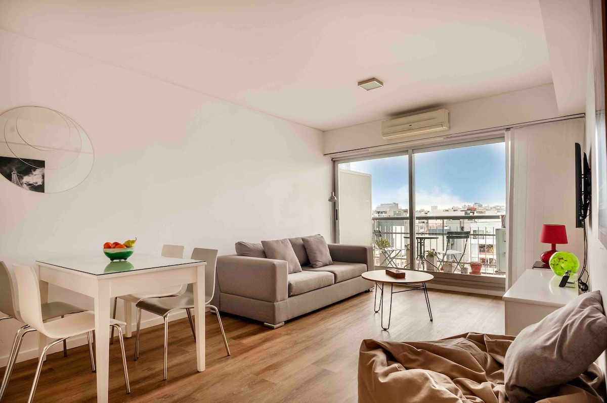 Departamento de 1 dormitorio con balcón en Palermo